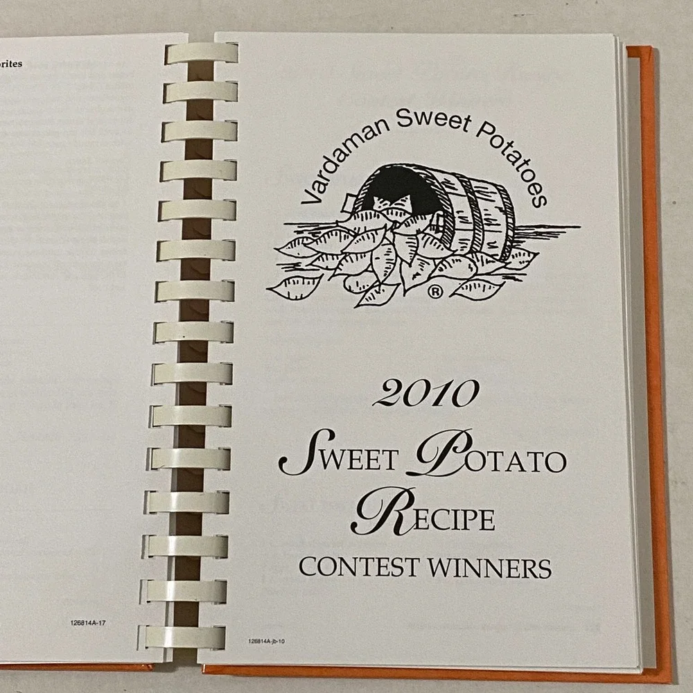 Mississippi Sweet Potato Cookbook Vardaman Recipe Collection HC Spiral 2015